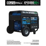 DuroMax 500 CC Dual Fuel EFI Portable Generator with CO Alert XP15000HX+ - 15,000/12,000W, 120/240V