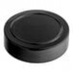 63/485 Black Polypropylene Spice Cap with Foam Liner - 100/Pack