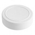 63/485 Black Polypropylene Spice Cap with Foam Liner - 100/Pack