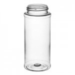 63/485 Black Polypropylene Spice Cap with Foam Liner - 100/Pack