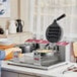 Estella WBMX2A Double Belgian Waffle Maker with Bubble Waffle on a Stick Plate - 120V, 1,820W