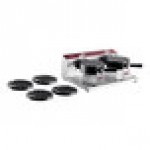 Estella WBMX2A Double Belgian Waffle Maker with Bubble Waffle on a Stick Plate - 120V, 1,820W