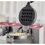 Estella WBMX2A Double Belgian Waffle Maker with Bubble Waffle on a Stick Plate - 120V, 1,820W