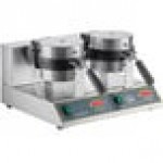 Estella WBMX2A Double Belgian Waffle Maker with Bubble Waffle on a Stick Plate - 120V, 1,820W