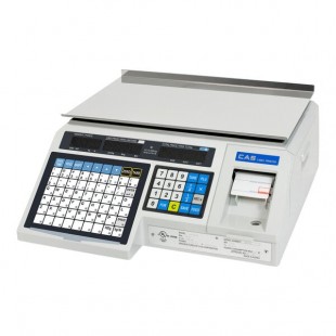 CAS LP-1000N 30 lb. Digital Price Computing Scale with Label Printer - Legal for Trade