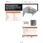 Halifax LSCHO1048 Type 1 Low Ceiling Sloped Front Commercial Kitchen Hood with Short Cycle Makeup Air (Hood Only) - 10' x 48