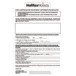 Halifax LSCHO1048 Type 1 Low Ceiling Sloped Front Commercial Kitchen Hood with Short Cycle Makeup Air (Hood Only) - 10' x 48