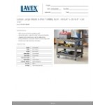 Lavex Large Black 3-Shelf Utility Cart - 40 3/4