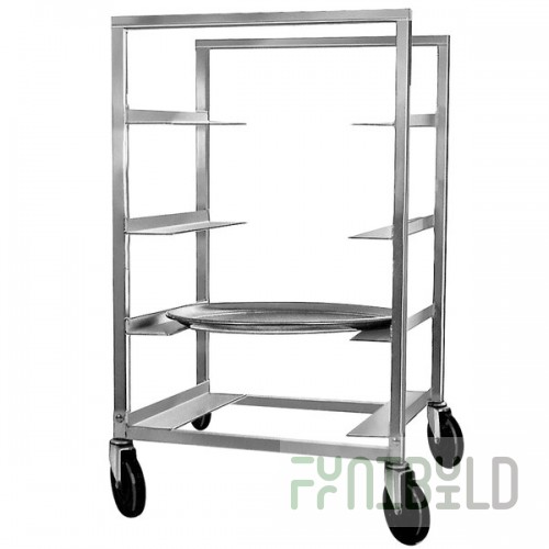 Channel OT-83 4 Tray Aluminum Oval Tray Rack - Assembled
