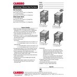 Cambro UPR1826HP12 Camshelving® Ultimate 12 Pan Half Size End Load Bun / Sheet Pan Rack with Plastic Casters - Unassembled Cambro UPR1826HP12 Camshelving® Ultimate 12 Pan Half Size End Load Bun / Sheet Pan Rack with Plastic Casters - Unassembled