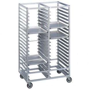 Channel 421A 40 Pan Bottom Load Double Aluminum Bun / Sheet Pan Rack - Assembled Channel 421A 40 Pan Bottom Load Double Aluminum Bun / Sheet Pan Rack - Assembled