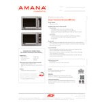 Amana RCS10DSE Medium Volume Stainless Steel Commercial Microwave - 120V, 1000W