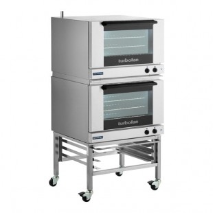 Moffat E27M3/2C Turbofan Double Deck Full Size Electric Convection Oven with Mechanical Controls and Casters - 208V, 1 Phase, 8.4 kW