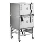 Moffat E27M3/2C Turbofan Double Deck Full Size Electric Convection Oven with Mechanical Controls and Casters - 208V, 1 Phase, 8.4 kW Moffat E27M3/2C Turbofan Double Deck Full Size Electric Convection Oven with Mechanical Controls and Casters - 208V, 1 Phase, 8.4 kW