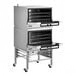 Moffat E27M3/2C Turbofan Double Deck Full Size Electric Convection Oven with Mechanical Controls and Casters - 208V, 1 Phase, 8.4 kW Moffat E27M3/2C Turbofan Double Deck Full Size Electric Convection Oven with Mechanical Controls and Casters - 208V, 1 Phase, 8.4 kW