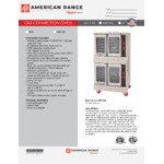 American Range MSD Majestic Single-Deck Natural Gas Convection Oven - 70,000 BTU