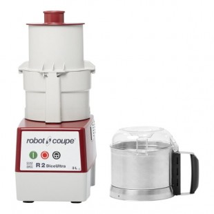 Robot Coupe R2U DICE Combination Food Processor with 3 Qt. / 3 Liter Stainless Steel Bowl, Continuous Feed & 4 Discs - 2 hp Robot Coupe R2U DICE Combination Food Processor with 3 Qt. / 3 Liter Stainless Steel Bowl, Continuous Feed & 4 Discs - 2 hp