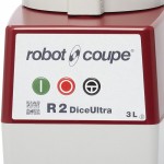 Robot Coupe R2U DICE Combination Food Processor with 3 Qt. / 3 Liter Stainless Steel Bowl, Continuous Feed & 4 Discs - 2 hp