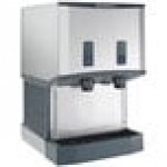Scotsman HID525WBX-1A Meridian® Water-Cooled Countertop Nugget Ice Machine and Water Dispenser with Push Button Dispensing - 25 lb. Bin Capacity