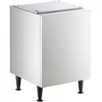Scotsman HID525WBX-1A Meridian® Water-Cooled Countertop Nugget Ice Machine and Water Dispenser with Push Button Dispensing - 25 lb. Bin Capacity