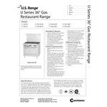 U.S. Range U36-4G12R Liquid Propane 4 Burner 36