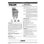 Vulcan 2GR85MF-1 Natural Gas 170-180 lb. 2 Unit Floor Fryer System with Millivolt Controls and KleenScreen Filtration - 300,000 BTU