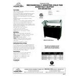 Advance Tabco BMACP5-B-SB Mechanically Assisted Five Well Everyday Buffet Cold Pan Table with Enclosed Base - Open Well