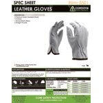 Cordova Gray Standard Grain Goatskin Leather Driver's Gloves with Straight Thumbs - Vendpacked - Medium - Pair