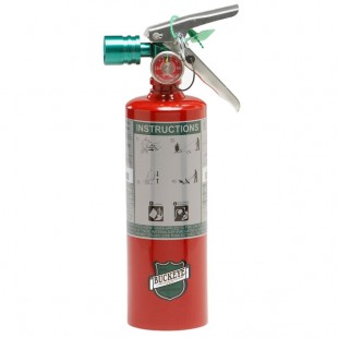 Buckeye 5.5 lb. Halotron Fire Extinguisher - Rechargeable Untagged with DOT Vehicle Bracket - UL Rating 5-B:C Buckeye 5.5 lb. Halotron Fire Extinguisher - Rechargeable Untagged with DOT Vehicle Bracket - UL Rating 5-B:C