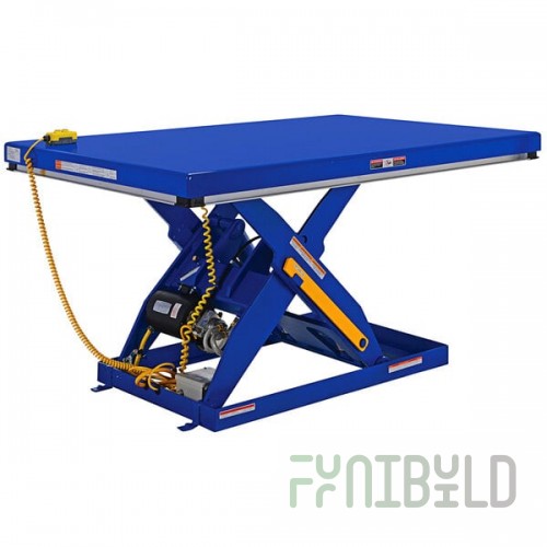 Vestil EHLT-4872-4-43 Powered Hydraulic Scissor Lift Table with 48
