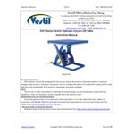 Vestil EHLT-4872-4-43 Powered Hydraulic Scissor Lift Table with 48
