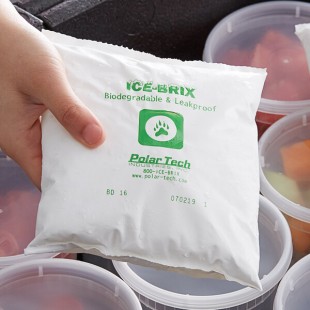 Polar Tech BD16 16 oz. Ice Brix Biodegradable Cold Pack - 36/Case