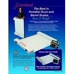 Cardinal Detecto RW-500 500 lb. Run-A-Weigh Receiving Scale - Powder Coated Steel Finish