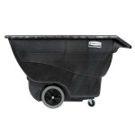 Rubbermaid® FG101100BLA Black 0.75 Cubic Yard Tilt Truck / Trash Cart (600 lb.) Rubbermaid® FG101100BLA Black 0.75 Cubic Yard Tilt Truck / Trash Cart (600 lb.)