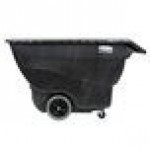 Rubbermaid® FG101100BLA Black 0.75 Cubic Yard Tilt Truck / Trash Cart (600 lb.) Rubbermaid® FG101100BLA Black 0.75 Cubic Yard Tilt Truck / Trash Cart (600 lb.)