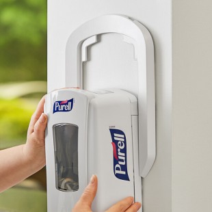 GOJO® 1990-WHT-12 White True Fit Wall Plate for LTX-12 Dispensers