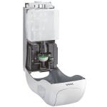San Jamar SHF970SS Summit Rely Silver Hybrid Automatic Foam Hand Soap and Sanitizer Dispenser - 5 1/2 San Jamar SHF970SS Summit Rely Silver Hybrid Automatic Foam Hand Soap and Sanitizer Dispenser - 5 1/2