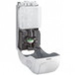San Jamar SHF970SS Summit Rely Silver Hybrid Automatic Foam Hand Soap and Sanitizer Dispenser - 5 1/2 San Jamar SHF970SS Summit Rely Silver Hybrid Automatic Foam Hand Soap and Sanitizer Dispenser - 5 1/2