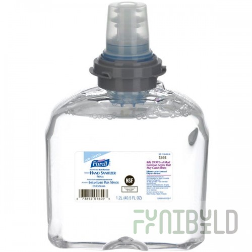 PURELL® 5393-02 TFX Advanced E3 Rated 1200 mL Foaming Instant Hand Sanitizer - 2/Case