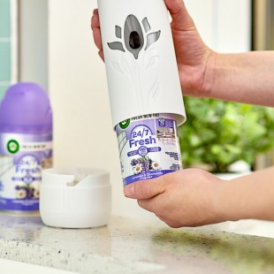 Air Wick RAC85595 5.89 oz. Lavender and Chamomile Scented Fragrance Refill Canister - 6/Case