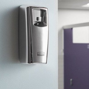 Rubbermaid® 1793536 Microburst 9000 LCD Chrome Metered Aerosol Air Freshener System