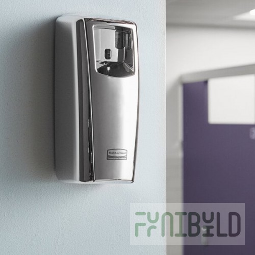 Rubbermaid® 1793536 Microburst 9000 LCD Chrome Metered Aerosol Air Freshener System