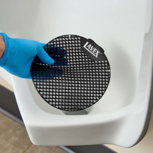 Lavex Midnight Coast Scent 2-Sided Vinyl Deodorizing Urinal Screen - 12/Case Lavex Midnight Coast Scent 2-Sided Vinyl Deodorizing Urinal Screen - 12/Case