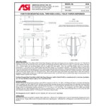 American Specialties, Inc. 10-0032 Stainless Steel Partition-Mounted Dual Access Twin Hide-A-Roll Toilet Tissue Dispenser