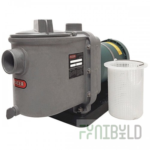 Pacer Pumps G Series GNOK11/2/2EL-D2.0C Self-Priming Centrifugal Pump with Strain Basket - 100 GPM