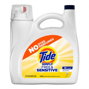 Tide 20818 117 fl. oz. Simply Free & Sensitive Liquid Laundry Detergent - 4/Case Tide 20818 117 fl. oz. Simply Free & Sensitive Liquid Laundry Detergent - 4/Case