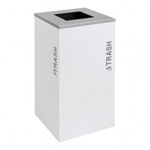Ex-Cell Kaiser RC-KDSQ-T BT-WHT Black Tie Kaleidoscope White Gloss 24 Gallon Square Trash Can Ex-Cell Kaiser RC-KDSQ-T BT-WHT Black Tie Kaleidoscope White Gloss 24 Gallon Square Trash Can