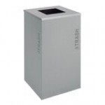 Ex-Cell Kaiser RC-KDSQ-T BT-WHT Black Tie Kaleidoscope White Gloss 24 Gallon Square Trash Can