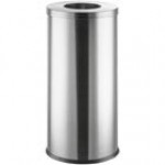 Lancaster Table & Seating 15 Gallon Black Powder-Coated Metal Round Decorative Trash Can Lancaster Table & Seating 15 Gallon Black Powder-Coated Metal Round Decorative Trash Can