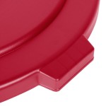 Carlisle 84105605 Bronco 55 Gallon Red Flat Round Trash Can Lid Carlisle 84105605 Bronco 55 Gallon Red Flat Round Trash Can Lid